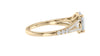 Oval Solitaire Split Diamond Band Engagement Ring