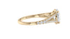 Oval Solitaire Split Diamond Band Engagement Ring
