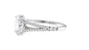 Oval Solitaire Split Diamond Band Engagement Ring