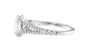 Oval Solitaire Split Diamond Band Engagement Ring