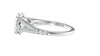 Oval Solitaire Split Diamond Band Engagement Ring