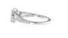Oval Solitaire Split Diamond Band Engagement Ring