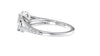 Oval Solitaire Split Diamond Band Engagement Ring