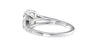 Oval Solitaire Split Diamond Band Engagement Ring