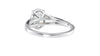 Oval Solitaire Split Diamond Band Engagement Ring