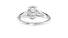 Oval Solitaire Split Diamond Band Engagement Ring