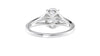 Oval Solitaire Split Diamond Band Engagement Ring