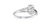 Oval Solitaire Split Diamond Band Engagement Ring