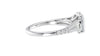 Oval Solitaire Split Diamond Band Engagement Ring