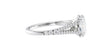 Oval Solitaire Split Diamond Band Engagement Ring