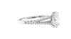 Oval Solitaire Split Diamond Band Engagement Ring