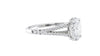 Oval Solitaire Split Diamond Band Engagement Ring