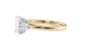 Emerald & Pear Cut Trilogy Diamond Engagement Ring