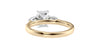 Emerald & Pear Cut Trilogy Diamond Engagement Ring