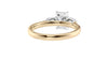Emerald & Pear Cut Trilogy Diamond Engagement Ring