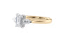 Emerald & Pear Cut Trilogy Diamond Engagement Ring