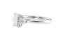 Emerald & Pear Cut Trilogy Diamond Engagement Ring