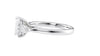 Emerald & Pear Cut Trilogy Diamond Engagement Ring