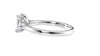 Emerald & Pear Cut Trilogy Diamond Engagement Ring