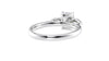 Emerald & Pear Cut Trilogy Diamond Engagement Ring