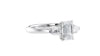 Emerald & Pear Cut Trilogy Diamond Engagement Ring
