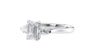 Emerald & Pear Cut Trilogy Diamond Engagement Ring