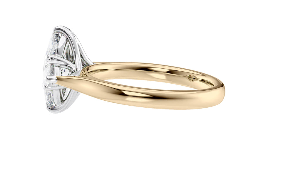 Marquise & Pear Cut 3 Stone Diamond Engagement Ring