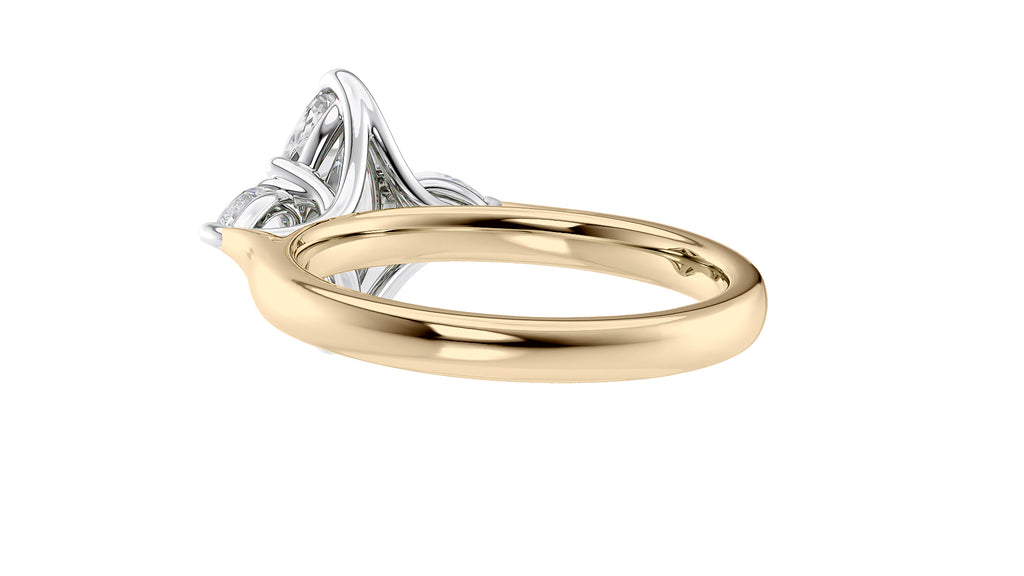Marquise & Pear Cut 3 Stone Diamond Engagement Ring