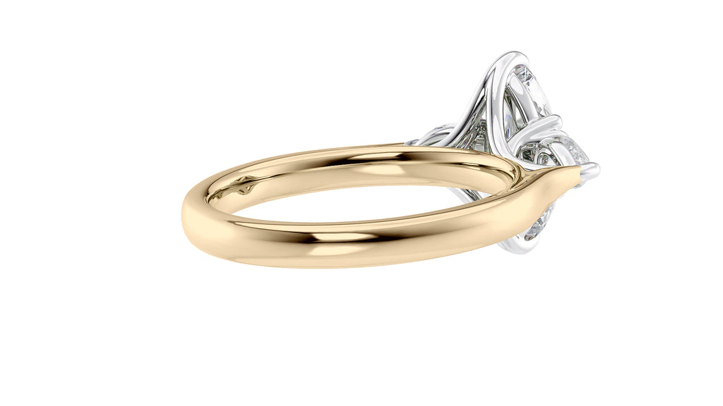 Marquise & Pear Cut 3 Stone Diamond Engagement Ring
