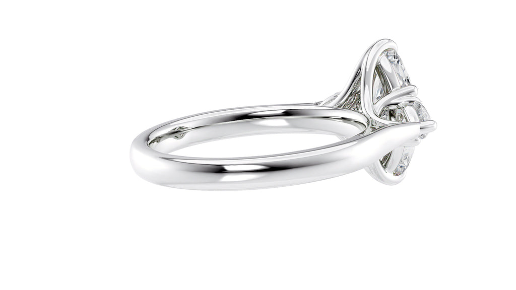 Marquise & Pear Cut 3 Stone Diamond Engagement Ring