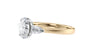 Oval & Pear Cut 3 Stone Diamond Engagement Ring