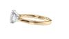 Oval & Pear Cut 3 Stone Diamond Engagement Ring