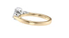 Oval & Pear Cut 3 Stone Diamond Engagement Ring