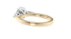 Oval & Pear Cut 3 Stone Diamond Engagement Ring