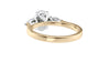 Oval & Pear Cut 3 Stone Diamond Engagement Ring