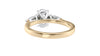 Oval & Pear Cut 3 Stone Diamond Engagement Ring