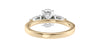 Oval & Pear Cut 3 Stone Diamond Engagement Ring