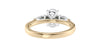 Oval & Pear Cut 3 Stone Diamond Engagement Ring