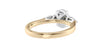 Oval & Pear Cut 3 Stone Diamond Engagement Ring