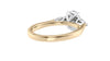 Oval & Pear Cut 3 Stone Diamond Engagement Ring