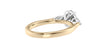 Oval & Pear Cut 3 Stone Diamond Engagement Ring