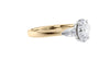 Oval & Pear Cut 3 Stone Diamond Engagement Ring