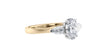 Oval & Pear Cut 3 Stone Diamond Engagement Ring