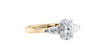 Oval & Pear Cut 3 Stone Diamond Engagement Ring