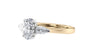 Oval & Pear Cut 3 Stone Diamond Engagement Ring