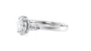 Oval & Pear Cut 3 Stone Diamond Engagement Ring