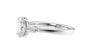 Oval & Pear Cut 3 Stone Diamond Engagement Ring