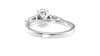 Oval & Pear Cut 3 Stone Diamond Engagement Ring