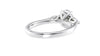 Oval & Pear Cut 3 Stone Diamond Engagement Ring