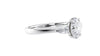 Oval & Pear Cut 3 Stone Diamond Engagement Ring